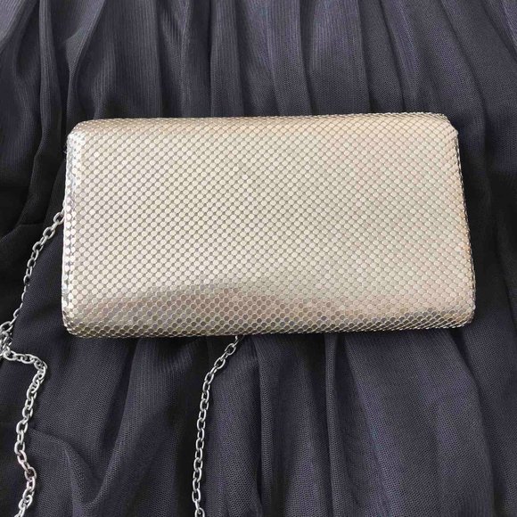 Jessica McClintock Clutch Silver Metallic - Picture 4 of 8